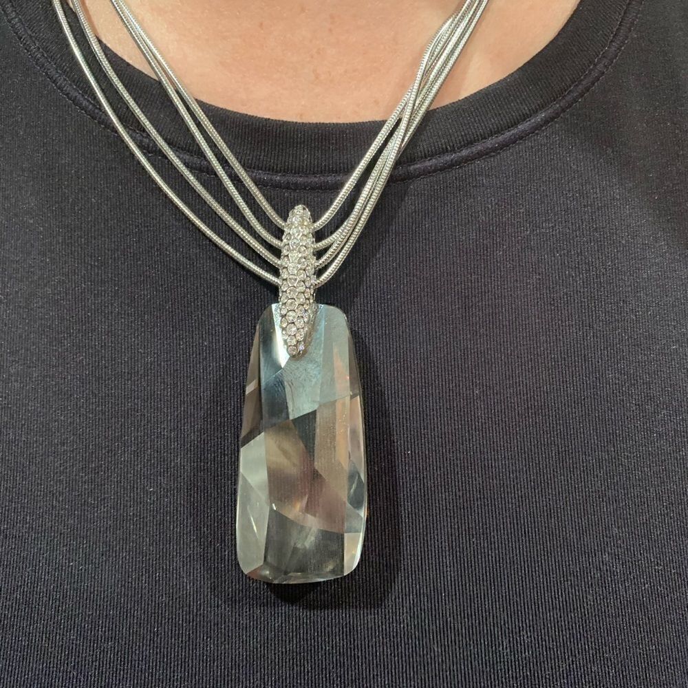 Swarovski crystal NWT three link chain necklace